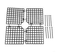 Solaughguy 3 coperture quadrate per vasi da fiori da 30 cm, per uso interno ed esterno, colore caffè nero, compatibili con vasi da 30 cm, protezione per vasi in plastica (nero)