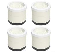 Solaughguy 4 tappetini antiscivolo per mobili, per letti, scrivanie, sedie, con capacità di carico di 500 kg, gomma e polipropilene, 8,6 x 8,6 x 9,5 cm, compatibili con pesanti (albicocca 9,5 cm)