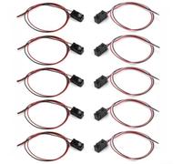 Solaughguy 5 pezzi per modulo sensore IR Break Beam | Interruttore fotoelettrico con LED da 3 mm/5 mm | Uscita NPN per PLC Arduino per relè | Rilevamento fascio passante fino a 100 cm | Nero (3 mm-25