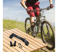 Solaughguy Adattatore di montaggio per pinza freno a disco per forcella anteriore e telaio posteriore con compatibilità pilastro A/B per rotori da 160/180/203 mm, alluminio ad alta resistenza (stile 2