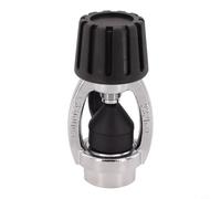 Solaughguy Adattatore DIN a per giogo per regolatori per immersioni subacquee, struttura in ottone con tappo antipolvere, converte il primo stadio DIN per il collegamento del serbatoio del giogo, 93,5