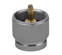 Solaughguy Adattatore per serbatoio propano da 0,5 kg per stufe da campeggio, accoppiatore per bombole di gas con valvola in alluminio e rame, compatibile con cilindro da 0,5 kg a piatto