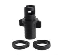 Solaughguy Adattatore per valvola dell'aria per gonfiabile, connettore per tubo di gonfiaggio compatibile con canoa zattera gommoni, parte di ricambio in plastica,