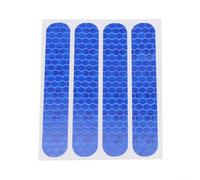 Solaughguy Adesivo riflettente per scooter elettrico, impermeabile, resistente all'usura, decalcomania di sicurezza in PVC ad alta luminosità microcristallina per cubo (blu)