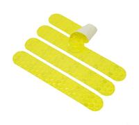 Solaughguy Adesivo riflettente per scooter elettrico, impermeabile, resistente all'usura, in PVC, con alta luminosità, microcristallino per cubo (giallo)