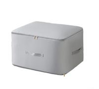 Solaughguy Borsa portaoggetti a compressione sottovuoto per trapunte - Organizer autocomprimente ultra salvaspazio, resistente all'umidità, con manico largo, per (grigio)