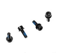 Solaughguy Bulloni di montaggio per pinza freno a disco per mountain bike, M6 x 18 mm, viti di fissaggio per pinza freno in acciaio ossido nero, confezione da 4 compatibili con disco