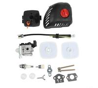 Solaughguy Carburatore e kit di messa a punto per decespugliatori ECHO - Include carburatore, coperchio filtro aria, elemento filtrante base, kit linea carburante, scintilla e custodia pulitore -