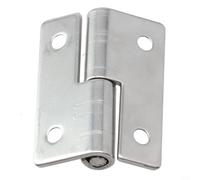 Solaughguy Cerniera staccabile per porte e armadi, cerniera in acciaio inossidabile 304, resistente, cerniera a bandiera da 2/2,5/3/4 pollici, per armadi e miglioramento della casa (5,1 cm destra)