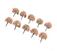Solaughguy Confezione da 10 alberi in miniatura da 4 cm per paesaggio, diorama, ferrovia e paesaggi di guerra - Ornamenti per prato architettonico in plastica e resina