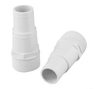 Solaughguy Confezione da 2 adattatori per tubi da piscina per tubi da 3,2 cm e 3,8 cm, raccordo in PVC da 32 mm/38 mm per pompe e skimmer fuori terra, compatibile con