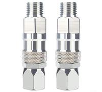 Solaughguy Connettore giunto girevole per spruzzatore airless da 1/4 di pollice maschio a femmina, in acciaio inox, per rotazione a 360°, compatibile con spruzzatori airless e tubi flessibili (B)