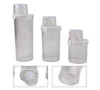 Solaughguy Contenitore per cereali con beccuccio e coperchio dosatore, ermetico, per riso, farina, zucchero, cereali, noci, fagioli, snack, cereali (piccolo+medio+grande)