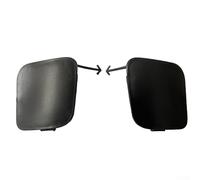 Solaughguy Coppia di coperture per gancio di traino per paraurti anteriore compatibile con 2016-2018, OEM 52128-02919 e 52127-02927, parte di ricambio esterna in ABS nero di lunga durata per Easy