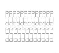 Solaughguy Cunei per pannelli di recinzione in acciaio inossidabile, 25 o 50 pezzi, clip resistenti al vento di lunga durata per fermare il tintinnio, si adattano saldamente tra pannelli e pali per