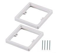 Solaughguy Distanziali quadrati per interruttore della luce, distanziatore a presa singola, 1 banda, cornice quadrata con viti per interruttore singolo, piastre di copertura per interruttori della