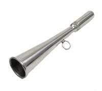 Solaughguy Fischietto ad alta decibel, per yacht e gommoni, in acciaio inox, portatile, per la sicurezza marittima, 176 x 36,5 mm, argento