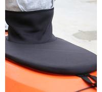 Solaughguy Gonna spray 90 x 52 cm per canoa barca pozzetto copertura impermeabile Splash Deck con tessuto in neoprene SBR e cintura elastica retrattile, nero