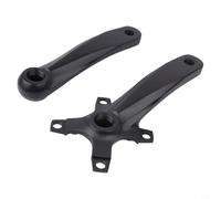 Solaughguy Guarnitura da 152 mm con pedivella BCD104 - Lega di alluminio per pedivella per bici per 7-12 velocità, nero, 1 set