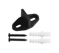 Solaughguy Guida per pavimento per porta scorrevole da fienile, guida regolabile con clip inferiore per porte scorrevoli, guida per pavimenti in plastica nera per miglioramento della casa e hardware