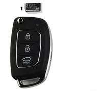 Solaughguy Guscio di ricambio per chiave auto Hyundai Tucson Santa Fe Sonata i40 i30 Accent I45, custodia per telecomando con 3 pulsanti, materiale solido per una facile