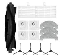 Solaughguy Kit di parti di ricambio per robot aspirapolvere Mybot X9 Pro, include spazzola laterale principale, panno per la pulizia, set completo di accessori per la pulizia del pavimento (A)