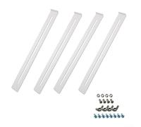 Solaughguy Kit di riparazione per cassetti in acciaio regolabile, staffa di rinforzo inferiore per cassetti in legno MDF e truciolato, adatto per larghezza 35-61 cm, supporto (A)