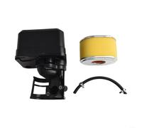 Solaughguy Kit filtro aria con coperchio e linea carburante per Honda per GX160 per GX200 GX140 per motori GX120 168F, sistema di filtrazione a doppio strato, parti di ricambio per 5HP 5.5HP