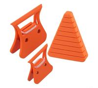 Solaughguy Morsetto a forma di piuma per legare mosche e blocchetti pieghevoli per piume, clip piegatubi con presa sicura, supporto in plastica per pesca a mosca (set da tre pezzi)