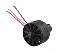 Solaughguy Motore EDF da 64 mm Motore brushless ad alta velocità da 3300 kv per aerei 4S RC, 1600 g di spinta 60A ESC integrato con elica a 11 lame, modello HD64