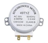 Solaughguy Motore giradischi per microonde, ricambio TYJ508A7 / TYJ50-8A7 - albero D 7 mm, 4 giri/min, AC 220-240 V, compatibile con forni a microonde