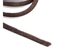 Solaughguy Nastro paraspifferi a spazzola per porte a battente, 10 m, per isolamento dal vento, dalla polvere e dal rumore, in polipropilene resistente, 4 misure (9 x 5 mm, marrone) (9 x 9 mm)