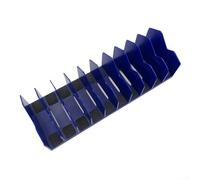 Solaughguy Organizer per pinze con 10 scomparti, con base in gomma antiscivolo, per cassetti da officina e cassette degli attrezzi, design modulare, può contenere fino a dieci pinze, (blu)