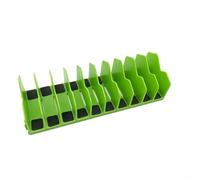 Solaughguy Organizer per pinze con 10 scomparti, con base in gomma antiscivolo, per cassetti da officina e cassette degli attrezzi, design modulare, può contenere fino a dieci pinze, (verde)