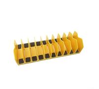 Solaughguy Organizer per pinze con 10 scomparti, con base in gomma antiscivolo, per cassetti e cassette degli attrezzi, design modulare, può contenere fino a dieci pinze, colore giallo