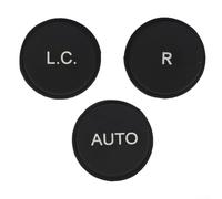 Solaughguy Pannello di controllo del cambio per cruscotto Ferrari 430 612 599, interruttori L.C R AUTO, parte di ricambio in ABS nero, set da 3 pezzi