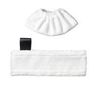 Solaughguy Panno di ricambio per aspirapolvere SC2, SC3, SC4, SC5 - Premium assorbente pulitore a vapore stracci con fascia elastica, confezione da 2, bianco