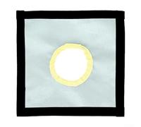 Solaughguy Panno ignifugo per stufa e camino, in fibra di vetro, resistente al calore, per stufe a legna da campeggio, caminetti e forni, 24 x 24 cm, colore argento (confezione da 1) (24 x 24 cm)