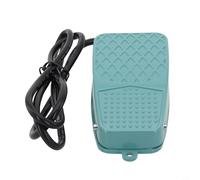 Solaughguy Pedale a pedale momentaneo industriale - Pedale elettrico antiscivolo resistente per circuiti di controllo, 10A/250V, 1NC+1NO, cavo da 1 m, durata meccanica da 1 m, (TFS-2)