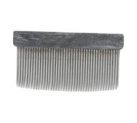 Solaughguy Pettine in crine di cavallo in metallo per violino, viola, violoncello, arco, pulizia e manutenzione, design ergonomico in ferro e finitura liscia, colore argento, lunghezza 55 cm (pettine)