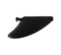 Solaughguy Pinna centrale morbida per SUP e tavole da surf a tavola lunga, compatibile con pinne standard, pinne in PVC altamente flessibili con vite, ideale per fiume (nero)