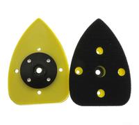 Solaughguy Platorello triangolare 100x70mm per rettifica e lucidatura, PU+metallo levigatura Pad con densità regolare, strumento abrasivo di ricambio morbido per potenza