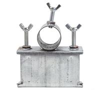 Solaughguy Portaombrelli a morsetto per terrazze e terrazze da esterno, struttura in ferro resistente, adatto per pali fino a 3,7 cm di diametro, spessore massimo del morsetto 4,5 cm, senza attrezzi