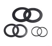 Solaughguy Rondella in gomma O-Ring per valvole a stantuffo per piscina 10745, 10262 e 10255, set di guarnizioni piatte nere da 6 pezzi, compatibile con raccordi da 1-1/2", passo da 2-1/4"