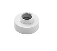 Solaughguy Rosetta regolabile per soffione doccia, 0-10 mm, copertura decorativa per rubinetto del bagno, flangia in ottone massiccio per anello in bianco, argento, oro (bianco)