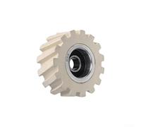 Solaughguy Ruote a rullo di pressione in gomma per bordatrici, diametro esterno 65 mm, spessore 28 mm, doppio foro 8/12 mm, parti di ricambio per strumenti per la lavorazione del legno (1 confezione