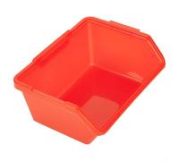 Solaughguy Scatola organizer in plastica PE per attrezzi da officina, contenitore per classificazione viti e hardware, resistente a temperature fino a 80 °C, dimensioni: 135 x 120 x (piccolo-rosso)