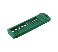 Solaughguy Scatola organizer per prese da 1/4 3/8 1/2 pollici, supporto per guida in plastica ABS con slot per clip di sicurezza, capacità 6-10, contenitore verde per attrezzi (lungo 6,35 mm)