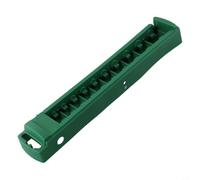 Solaughguy Scatola organizer per prese da 1/4 3/8 1/2 pollici, supporto per guida in plastica ABS con slot per clip di sicurezza, capacità 6-10, contenitore verde per attrezzi (corto 9,5 mm)