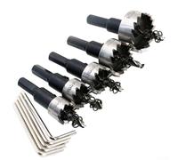 Solaughguy Set di 10 apri fori con punta per trapano a gradino, in acciaio ad alta velocità, per gomma, plastica, metallo, kit di espansione per fori da 16-30 mm, per acciaio inossidabile